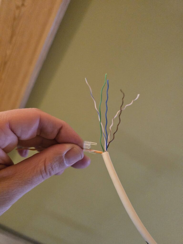 Afbeelding CAT 6 UTP-kabel met 100% koper.